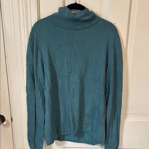Ann Taylor Teal Turtleneck Sweater
